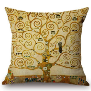 Gustav Klimt Inspired Cushion Covers Tree Of Life Cushion Cover