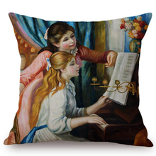Load image into Gallery viewer, Auguste Renoir Inspired Cushion Covers 23 Cushion Cover
