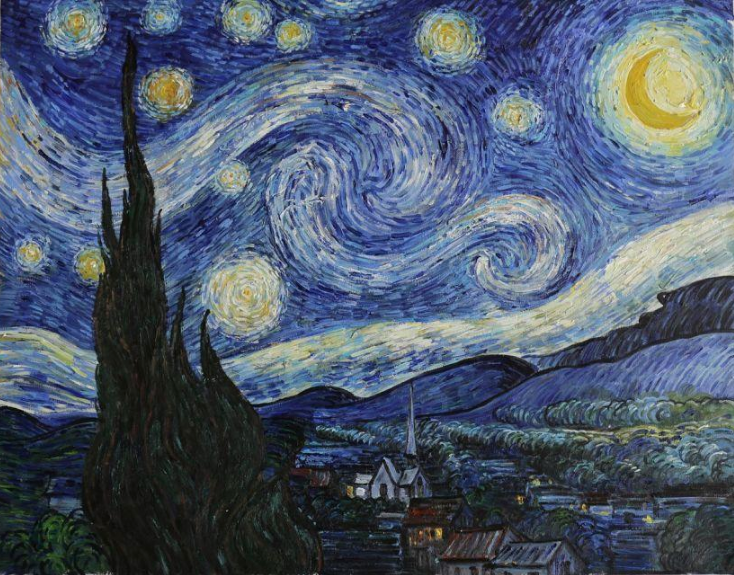 Starry Night hand-painted Van Gogh reproduction