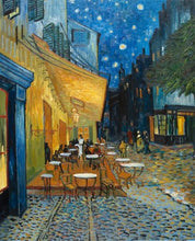 Load image into Gallery viewer, Café Terrace at Night hand-painted Van Gogh reproduction
