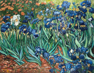 Irises hand-painted Van Gogh reproduction