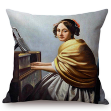 Load image into Gallery viewer, Johannes Vermeer Inspired Cushion Covers 6 Cushion Cover
